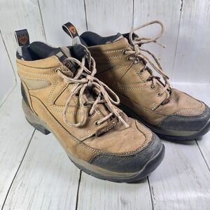Ariat ATS Boots Mens 7.5B  Brown Leather Hiking Work Casual Shoes Very Used